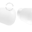 White porcelain wall light with glass lampshade.