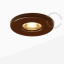 Brązowa porcelanowa oprawa wpuszczana typu downlight.