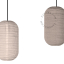 Linen and cotton lampshade for pendant light.