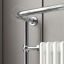 Traditional heated towel rail.