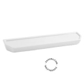 Washbasin shelf in white porcelain.