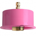 Pink replacement lamp holder for ceiling lamp.