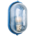 Blauwe, ovale lamp.