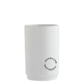 White porcelain tumbler.