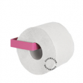 dérouleur papier toilette en métal rose