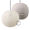 Linen and cotton lampshade for pendant light.