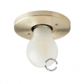 raw brass flush mount spotlight