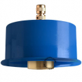 Blue replacement lamp holder for ceiling lamp.