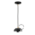 Art Deco black pendant light.