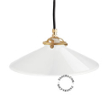 pendant light with opal glass shade