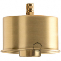Brass replacement lamp holder for ceiling lamp.