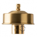 Brass lamp holder for pendant light.