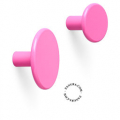 round pink wall hook or door knob