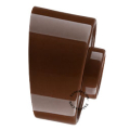 Brown porcelain wall light.