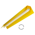 Yellow linear lamp.