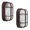 Bruine lamp voor exterieur.