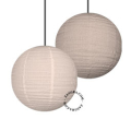 Linen and cotton lampshade for pendant light.