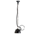 Black porcelain haning light.