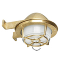 Marine-style brass wall light.