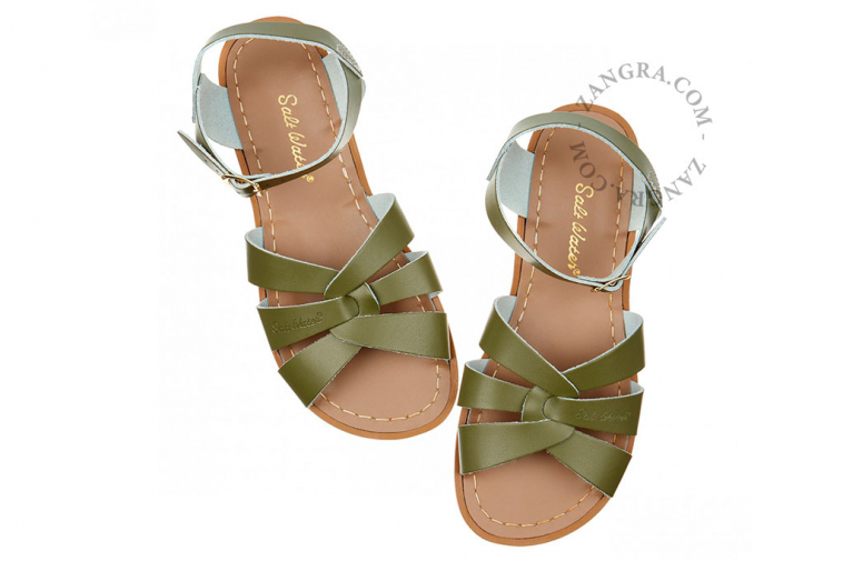 Olive green Salt Water sandals