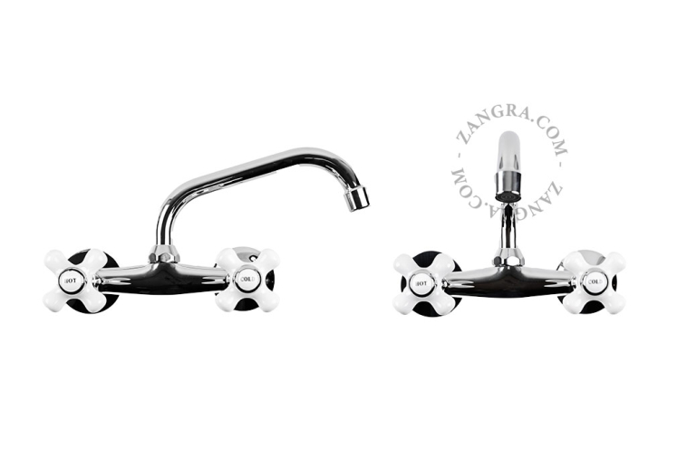 Robinet mélangeur rétro.