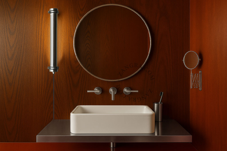 Lavabo de cerámica.