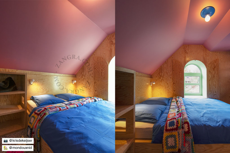 Candeeiro de leitura de cabeceira com interrutor.