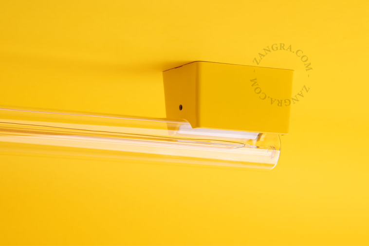 Yellow S14s lamp holders.