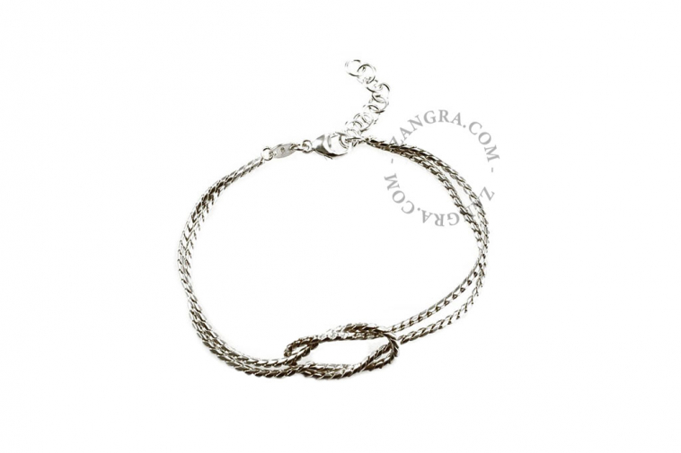 jewellery-gold-bracelet-silver-knot-women