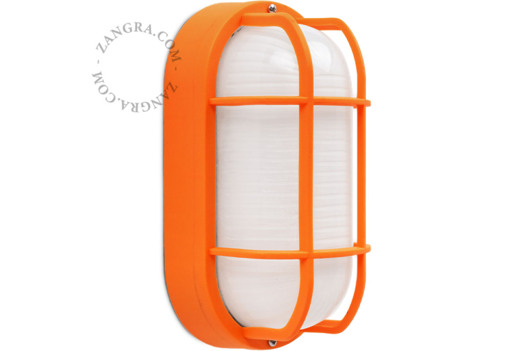 orange bulkhead light Benji - IP44