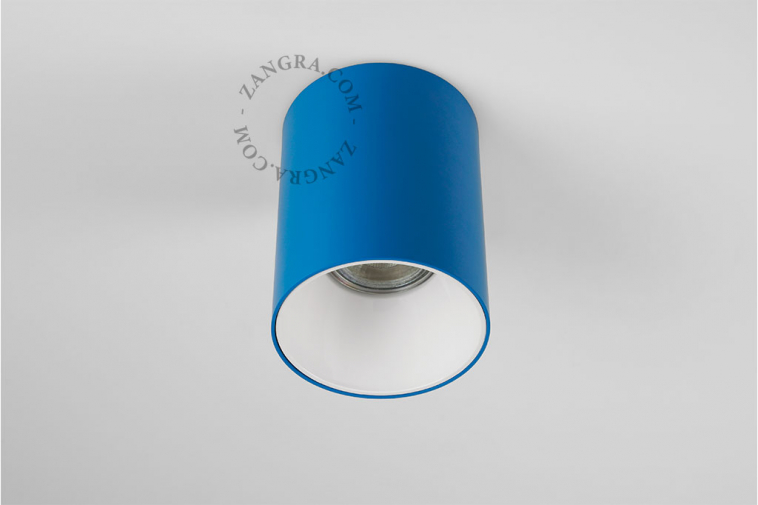 spot LED bleu en saillie