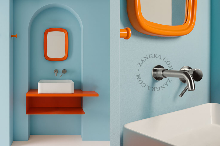 Lavabo de cerámica.