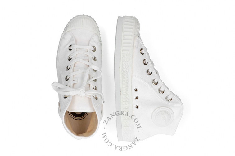 Retro white sneakers