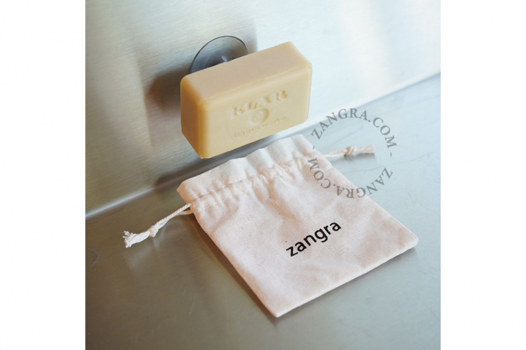 linen soap pouch
