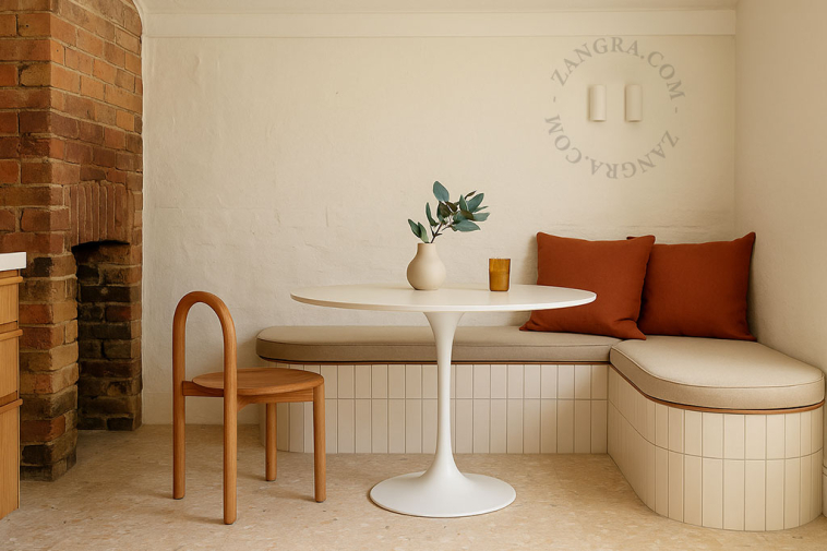 Up&down paintable plaster wall light.