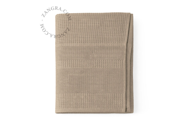 Våffelväv badhandduk – ecru.