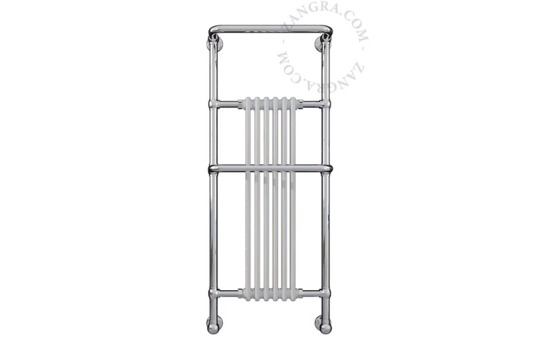 Victorian-style heated towel rail.