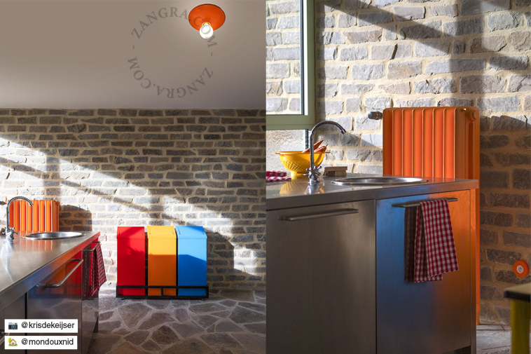 Torchons de cuisine vichy rouge.