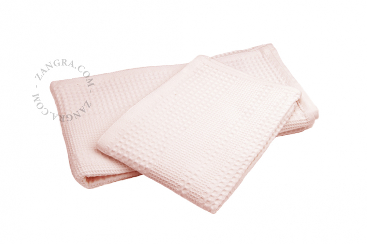 Pink honeycomb towel