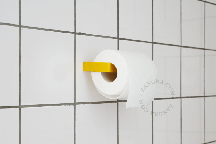 yellow metal toilet paper holder WC roll holder bathroom accessories