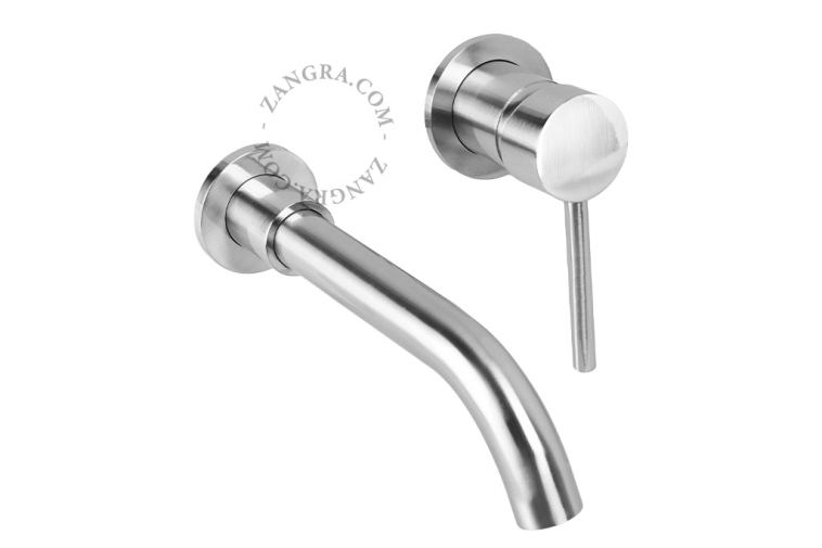 Concealed washbasin tap.