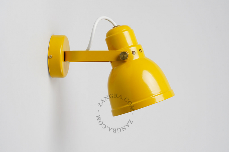 spotlight yellow spot wall mounted