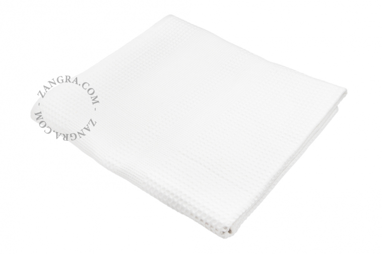 White honeycomb towel