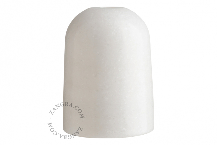 Lampholder in white marble.