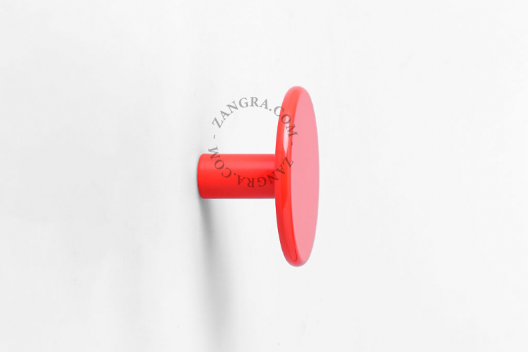 round red wall hook or door knob