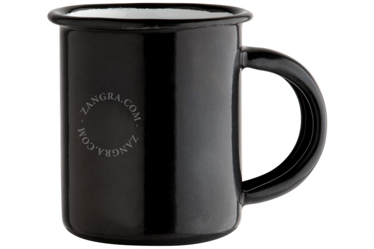 black enamelled ristretto cup