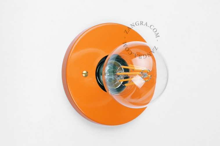 orange flush mount spotlight