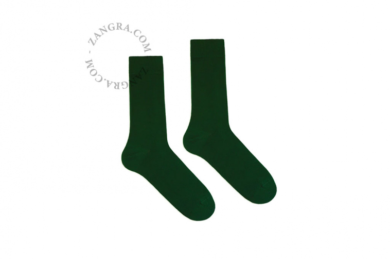 chaussettes vertes en coton bio