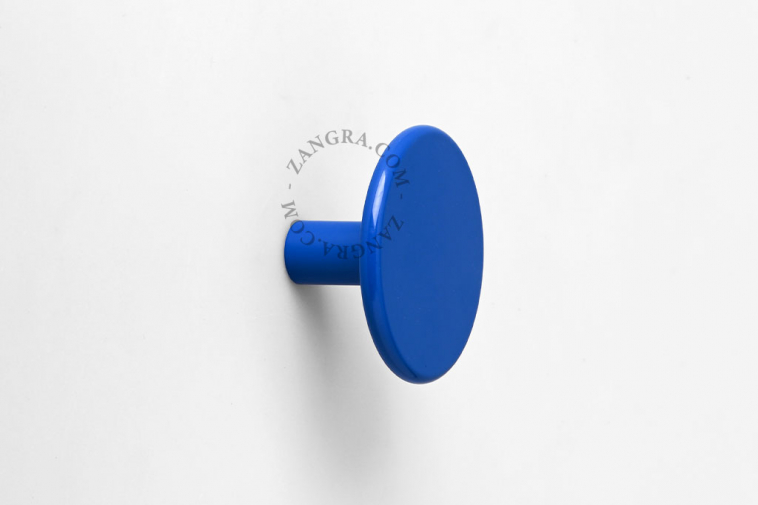 blue drawer knob or coat hanger