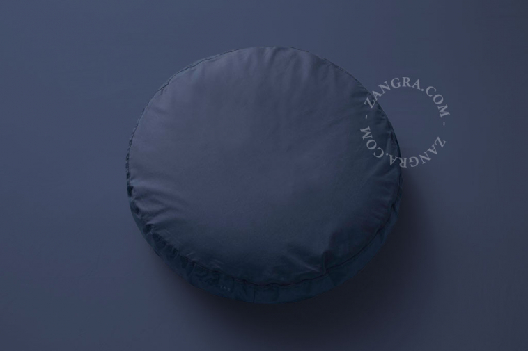 round pillowcases of different colours